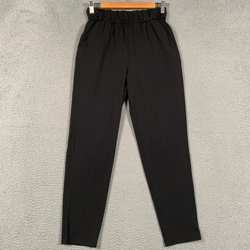 Lululemon Keep Moving Pant 7/8 High-Rise Women's Size 4 Black Athleisure Tapered